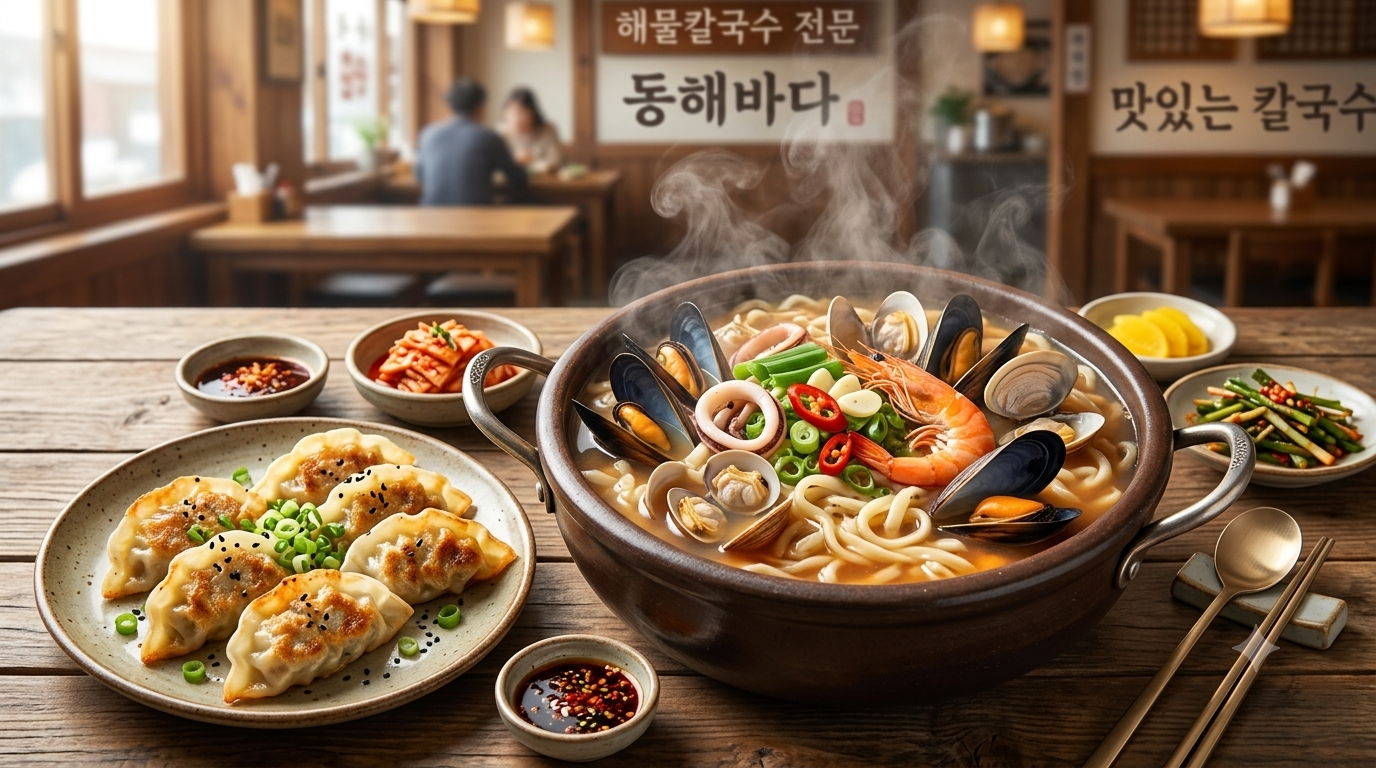 용인 언남동 유성손칼국수 해물칼국수 손만두 맛집 대표 이미지