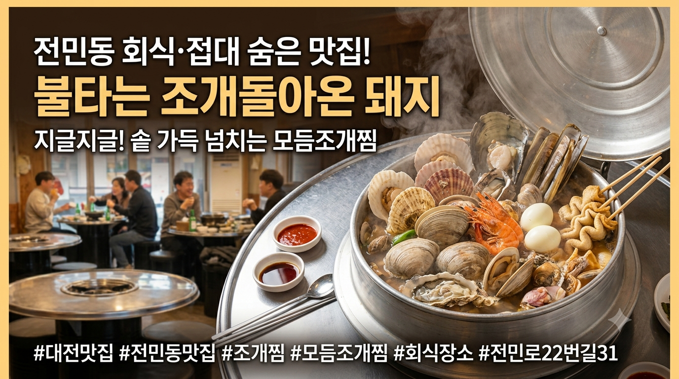 대전 유성구 전민동 불타는 조개돌아온 돼지 모듬조개찜 대표 이미지