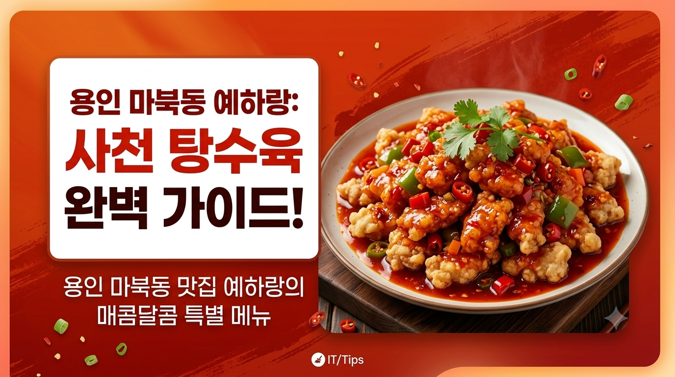 용인 마북동 예하랑 사천 탕수육 매콤달콤 맛집 대표 이미지